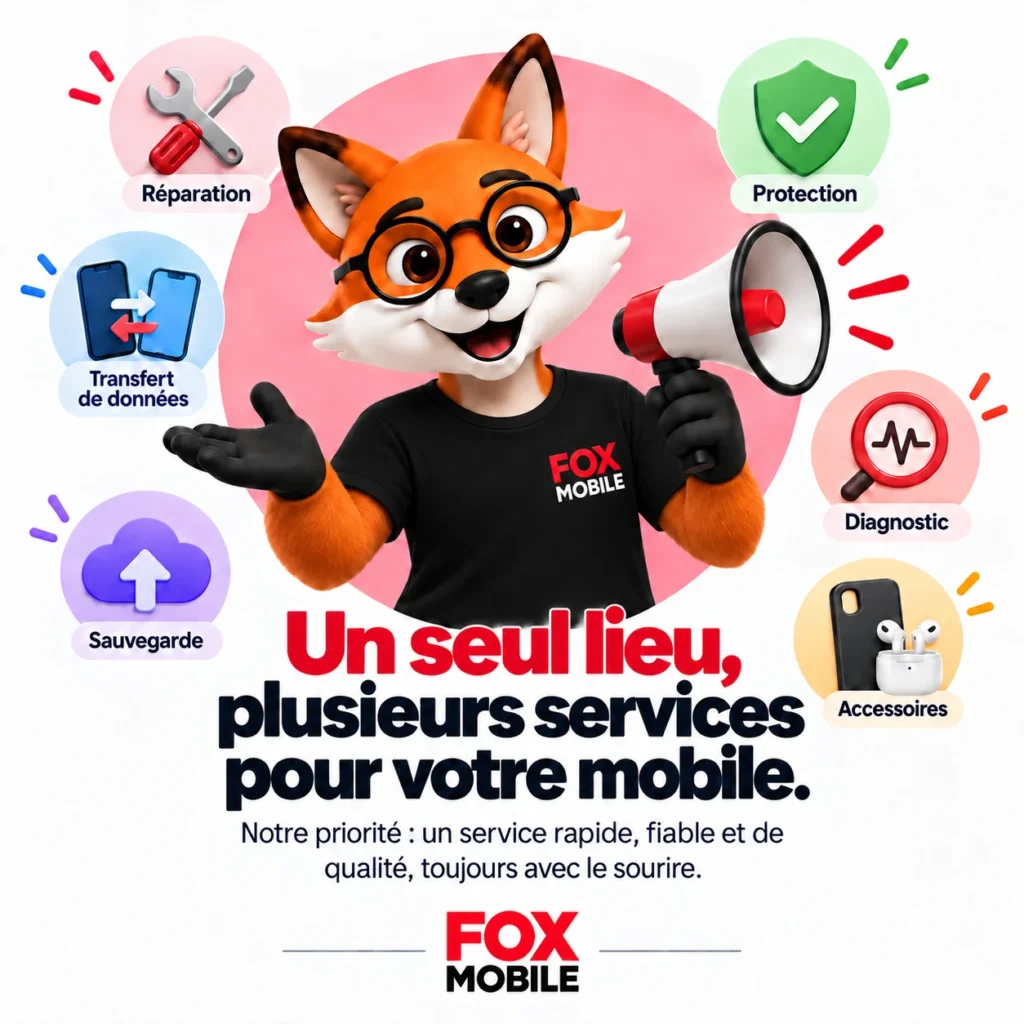 Mascotte FoxMobile - Un seul lieu, plusieurs services pour votre mobile