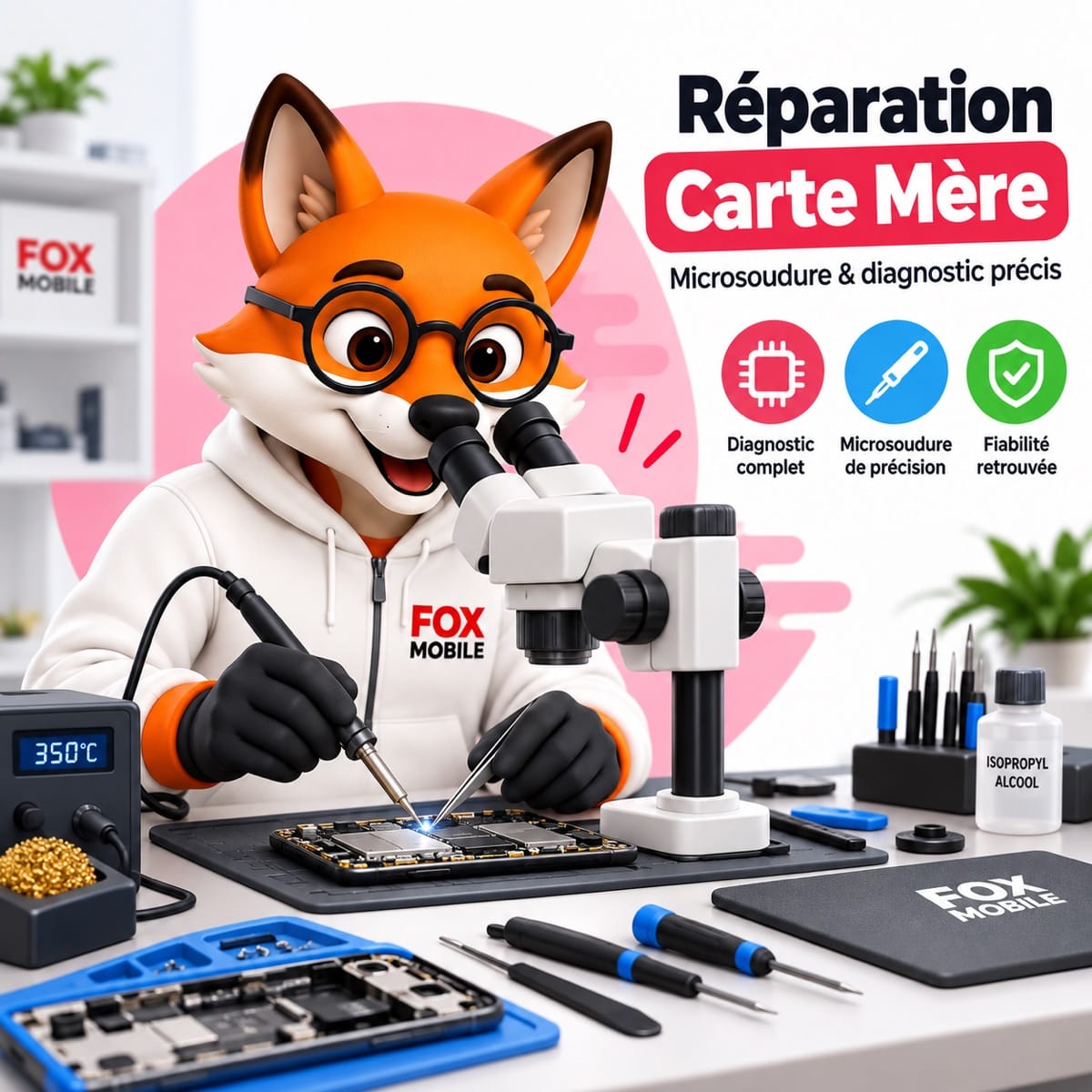 Carte mère HS : quand la micro-soudure peut sauver votre téléphone